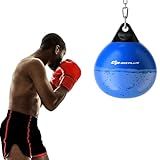 Goplus Water Aqua Bag, 21'' 180 Pound /18” 110 Pound Heavy Punching Bag with Adjustable Metal Chain, Water Injection Hose, Boxing Training Bag for Adults Fitness, MMA (Blue-21”, 180LBS)