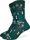 Good Luck Sock Men's Circuit Board Socks, Adult, Shoe Size 7-12