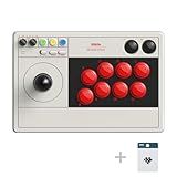 8Bitdo Arcade Stick for Switch & Windows, Arcade Fight Stick Support Wireless Bluetooth, 2.4G Receiver and Wired Connection