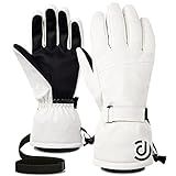 OMECHY Winter Gloves Men Women Warm Waterproof Ski 5 Layer Touch Screen Snow Gloves for Cold Weather