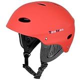 Tontron Kayaking Helmet (Matte Warm Red,Large)
