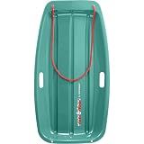 Retrospec Retrorider Plastic Snow Sled for Kids and Adults - Toboggan Style with Pull Rope, Cold-Resistant Construction & Hard Bottom for Fast Downhill Rides