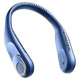SWEETFULL Portable Neck Fan 360° Cooling Bladeless Personal Fan | No Hair Twisting - 4000mAh USB Rechargeable Wearable Fan for Travel, Birthday Gifts for Men, Women, Mom, and Dad
