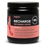 LEGION Recharge Post Workout Supplement - All Natural Muscle Builder & Recovery Drink with Micronized Creatine Monohydrate. Naturally Sweetened & Flavored, Safe & Healthy (Watermelon, 30 Serve)
