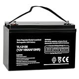 Weize Deep Cycle AGM 12 Volt 100Ah Battery, Maintenance-Free, 3% Self-Discharge Rate, 1150A Max Discharge Current, Perfect for RV, Solar, Trolling Motor, Wind, Marine, Camping and Off-Grid System