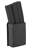 KRYDEX 5.56 Magazine Pouch,MOLLE Mag Holder with Quick Release Magazine Pouch Insert (BK)