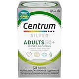 Centrum Silver Multivitamin for Adults 50 Plus, Multivitamin/Multimineral Supplement, Vitamin D3, B-Vitamins, Gluten Free, Non-GMO Ingredients, Supports Memory and Cognition in Older Adults - 125 Ct