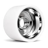 Bont Ultraglide Indoor Roller Skate Wheels, 63mm x 44mm 96A, Speed, Jam & Rink Skating, Aluminum Hub (White,4-Pack)