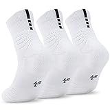 Dingcooler Elite Basketball Socks, Cushioned Athletic Sports Crew Socks for Youth Adult