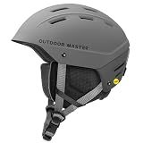 OutdoorMaster Kelvin II MIPS Ski Snow Sport Helmet | MIPS-Equipped System,ASTM Certified,Snow Sport Helmet for Men Women & Youth,14 Vents