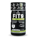 Sascha Fitness Fat Loss pills | Collagen support | Fluid Balance | FIT9 Ingredients: 7Keto + Uva Ursi, Gotu Kola, L-Theanine,Gingko Biloba,DIM,Green Tea | Weight Loss Supplements-Vegan-120 Natural Cap