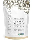 Truvani Plant Based Protein Powder | Vanilla | 20g Organic Pea Protein | 18 Servings | Vegan & Keto | Gluten & Dairy Free | Low Carb | No Added Sugar