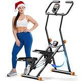 Stair Stepper for Home Gym, 350lbs Vertical Climber Machine with LCD Display, Non-Slip Pedals & 350lb Capacity Compact Folding Cardio Exercise Climber
