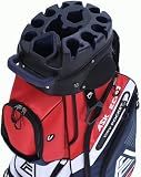 ASK ECHO T-Lock Golf Cart Bag, Quiet 14-Way Full-Length Divider (Navy Blue)