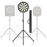 Dartboard Stand, Portable Professional Dart Holder Stand Adjustable Height from 57.1 to 77.6 -inch for Outdoor, Travel, Home, or Bars Games