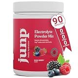 JUNP Electrolytes Powder No Sugar No Carbs, Wild Berry Fruit Flavor Keto Electrolyte Drink Mix - Potassium & Salt Hydration Powder Electrolytes, Zero Calorie Sugar Free Electrolyte Powder, 90 Servings