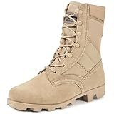 WIDEWAY Men and Women Jungle Boots Tactical Military Combat Boots Leather Army Hunting Combat Work Boots