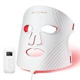 wavytalk Red Light Therapy Mask for Face, Glow Time LED Face Mask 850nm NIR