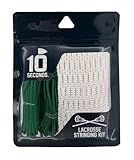 10 Seconds - Proline Lacrosse Stringing Kit Mesh, Weather-Resistant and Precision Stringing. Includes: Shooting String, Shooting Lace, Sidewall and Self-Tapping Screws (Green)