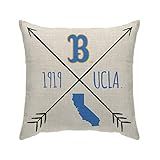 Pegasus Sports NCAA Cross Arrow Decorative Throw Pillow- UCLA Bruins,18x18
