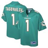 NFL PRO LINE Men's Tua Tagovailoa Aqua Miami Dolphins Big & Tall Player Jersey