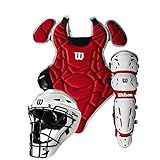 Wilson EZ Gear 2.0 Catcher's Gear Kit - Scarlet, Small/Medium