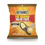 HotHands Toe Warmers - Long Lasting Safe Natural Odorless Air Activated Warmers - Up to 8 Hours of Heat - 6 Pair