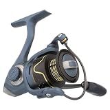 Pflueger President Spinning Fishing Reel, Size 30, 10 Stainless Steel Ball Bearing System, Sealed Oil Felt Front Drag, Lightweight Graphite Construction