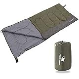 Arctic Lemmings Envelope Sleeping Bag, Three Seasons Constant Temperature Sleeping Bag, Suitable for All Ages, Indoor Hotel Accommodation or Outdoor Travel (Army Green)