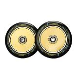 Graviti 1 Pair Pro Stunt Scooter Wheel 120mm Hollow Wheels with Abec 9 Bearings for MGP/Razor/Lucky/Envy/Vokul Scooter (2pcs) (Black PU Gold Core).