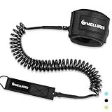 Mellbree Surfboard Leash, 10ft 7mm Premium Boogie Board Leash SUP Leash, Double-Side Rotatable Wirst Strap Paddleboard Rope Flexible for Leg Ankle Longboard Shortboard Stand-up Accessories