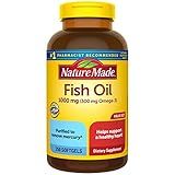 Nature Made Fish Oil Omega 3 Supplements, 1000mg Softgels, Omega 3 Fish Oil for Healthy Heart Support, 250 Softgels, 125 Day Supply