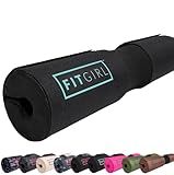 FITGIRL - Squat Pad and Hip Thrust Pad for Leg Day, Barbell Pad Stays in Place Secure, Thick Cushion for Comfortable Squats Lunges Glute Bridges, Olympic Bar and Smith Machine (Deluxe Mint)