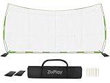 Lacrosse Backstop Net Soccer Backstop Net for Backyard Sport Netting Barrier 20 x 10 ft Ball Stop Net Includes Portable Carry Bag 2 Sand Bags 4 Ground Stakes