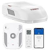 TOSOT GO Cool RV Air Conditioner 15000 BTU, Non-Ducted Camper Rooftop AC Unit with Heat Pump, WiFi and Remote Control, White