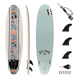 Billabong x CONTOUR SURF Aero 7ft Soft Top Foam Surfboard for Beginner Adults and Kids Lightweight Shortboard for Surfing Durable, Stable, and Easy to Ride for All Levels Surfers