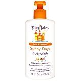 Fairy Tales Sun & Swim Kids Body Wash - Chlorine Removal After-Pool Body Wash for Kids, Washes Off Salt, Sunscreen & Pool Residue - Delicious Tropical Scent - 16oz