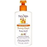 Fairy Tales Sun & Swim Kids Body Wash - Chlorine Removal After-Pool Body Wash for Kids, Washes Off Salt, Sunscreen & Pool Residue - Delicious Tropical Scent - 16oz
