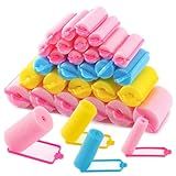 MAQIHAN 36PCS Foam Hair Rollers - Sponge Rollers for Heatless Hair Curler for Short/Long Curling Sleep rolos para cabello Jumbo Large Sponge Curlers Soft Sleeping Thin Hair Curl Overnight rulos