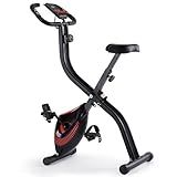 Exercise Bike 3 IN 1 Stationary Bike Folding Exercise Bike with 8-Level Adjustable Resistance Comfortable Seat Cushion LCD Monitor 265 lbs Weight Capacity for Home Gym Workout