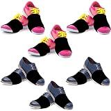 Boyiee 6 Pairs Shoe Covers over Sneakers Sliders,Black