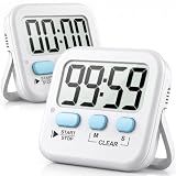 Antonki 2 Pack Digital Timer for Kids Classroom Kitchen Timers for Cooking