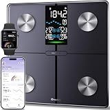 Smart Scale for Body Weight, Professional Bathroom Digital Scale with BMI, Body Fat, Muscle Mass, Most Accurate to 0.05lb, Large Display High Accurate Body Composition Machine with Fitness App