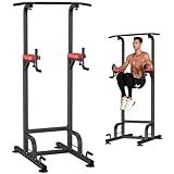 RELIFE REBUILD YOUR LIFE Power Tower Pull Up Bar Station Workout Dip Station for Home Gym Strength Training Fitness Equipment