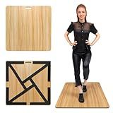 Besutosera Tap Board for Tap Dancing Portable Tap Dance Board - Ideal for Dancers Home & Outdoor, Portable Stage Platform, Versatile Dance Floor Tiles - Pro-Quality Tap Dancing Practice Board(Grey)