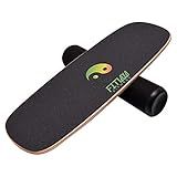 Fitlaya Fitness Balance Board Trainer Wooden Training Equipment for Fitness Workout, Hockey‎, Skateboarding, Surfing and Snowboarding (YING YANG)
