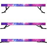 FC FUNCHEER 8FT Adjustable Balance Beam for Kids Gymnastics - 4-Knob Quick-Adjust, Tri-Lock Stability, Competition 4" Width, 3 Heights (17/32/42cm) for Home Training Equipment Ages 4+