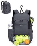 sportsnew Waterproof Pickleball Bag Men Women W/Shoe Compartment Fence Hook