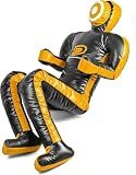Grappling Dummy Multicolor – BJJ, MMA, Wrestling & Judo Training Dummy – Durable Punching Bag for Martial Arts & Self Defense Practice 180cm Unfilled (White)