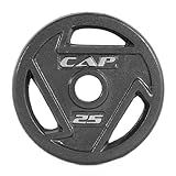 CAP Barbell 25 LB Cast Iron Olympic 2-Inch Grip Weight Plate - Single | Black
